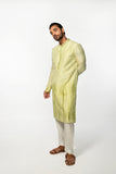 GREEN TIE DYE MIRROR KURTA SET