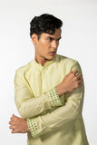 MINT GREEN DOWN PLACEMENT MIRROR KURTA SET