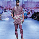 MERLOT PATCHWORK KURTA SET