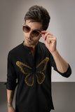 BUTIERFLY - HAND EMBROIDERED DESIGNER KURTA