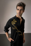 LONG FLOWER - HAND EMBROIDERED DESIGNER KURTA