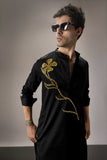 LONG FLOWER - HAND EMBROIDERED DESIGNER KURTA
