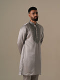 Steel Grey Opulence Kurta Set