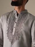 Steel Grey Opulence Kurta Set