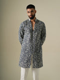 Denim Flora Kurta Set