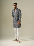 Denim Flora Kurta Set