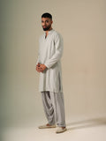 Pastel Blue Mirror Glow Kurta Set