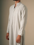 Pastel Blue Mirror Glow Kurta Set