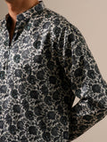 Charcoal Bloom Kurta Set