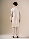 Beige Bloomwork Kurta Set