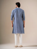 Indigo Mosaic Mirrorwork Kurta Set