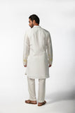 IVORY WITH YELLOW APPLIQUE KURTA SET