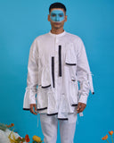 Gathered Ruffle Shirt