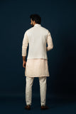 FAWN & IVORY TERRESTRIAL KURTA & NEHRU SET