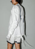 Gathered Suspender Shirt