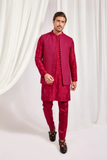 Short bandi set with kurta and slim pant