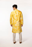 YELLOW TIE DYE MIRROR KURTA SET