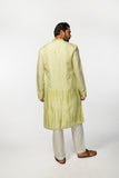 GREEN TIE DYE MIRROR KURTA SET