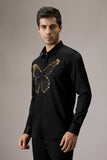 BUTTERFLY- HAND EMBROIDERED DESIGNER SHIRT