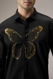 BUTTERFLY- HAND EMBROIDERED DESIGNER SHIRT