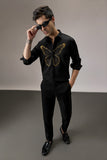 BUTTERFLY- HAND EMBROIDERED DESIGNER SHIRT