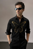 BUTTERFLY- HAND EMBROIDERED DESIGNER SHIRT