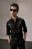 BUTTERFLY- HAND EMBROIDERED DESIGNER SHIRT