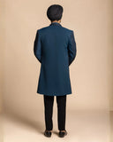 Deep Teal Layered Indo-Western