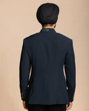Deep Teal Placket Embroidery Jodhpuri Set