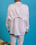 Apron Over Layer Gathered Shirt