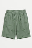 Embroidered Shorts- Sage