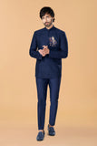 Midnight Blue Jodhpuri coat