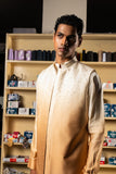 GOLD YAARA OPEN BANDI WITH MATCHING KURTA PAJAMA SET