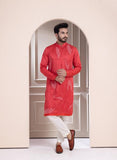 ONYX RUST EMBROIDERED KURTA ENSEMBLE