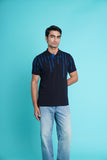 Broken Lines Polo - Blue