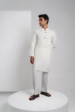 Wrinkle kurta- white