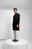 Silver Lining Kurta - Black