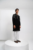 Silver Lining Kurta - Black