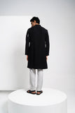 Silver Lining Kurta - Black
