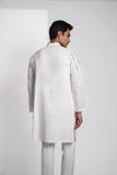 Silver lining kurta - White