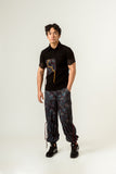 AGITATION PRINT CARGO TROUSERS