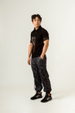 AGITATION PRINT CARGO TROUSERS