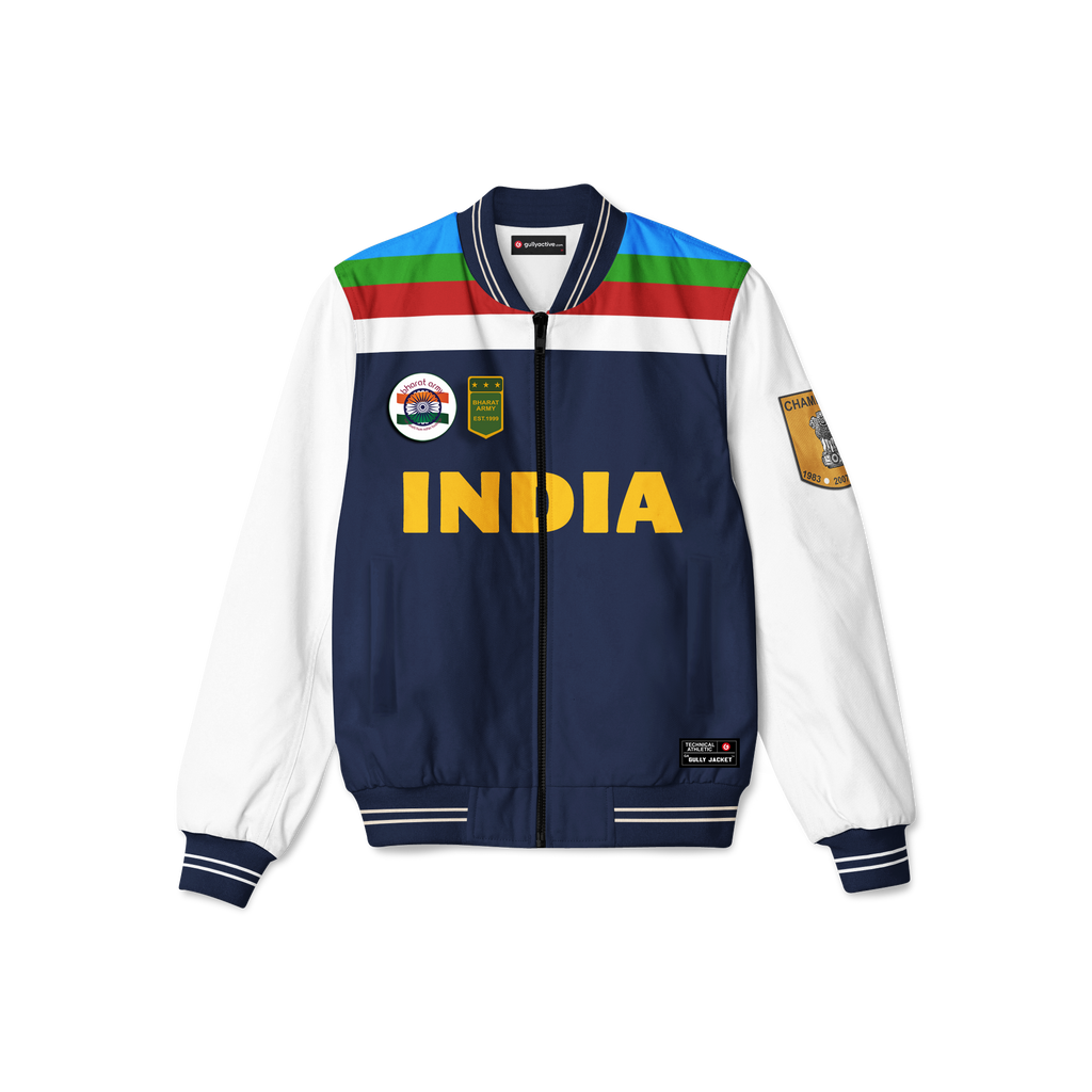 Bharat Army Midnight Blue Gully Athletic jacket – Curato