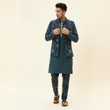 Blue More Jaal Reversible Bundi