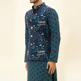 Blue More Jaal Reversible Bundi