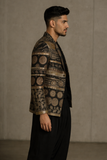 Zari Noir Embroidered Jacket