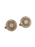 Sunflower Glitter Cufflinks