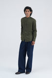 Layered Cotton Satin Shirt