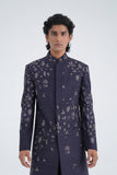Embroidered Silk Sherwani Set