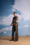 PYTHON PRINT PLACEMENT BROWN JACKET